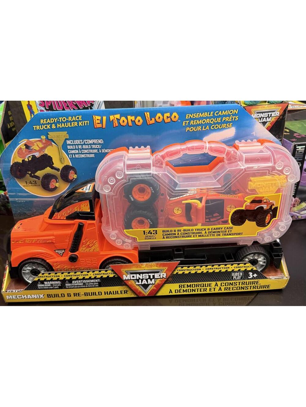 Mechanix Monster Jam El Toro Loco Build & Re-Build Truck &Ha